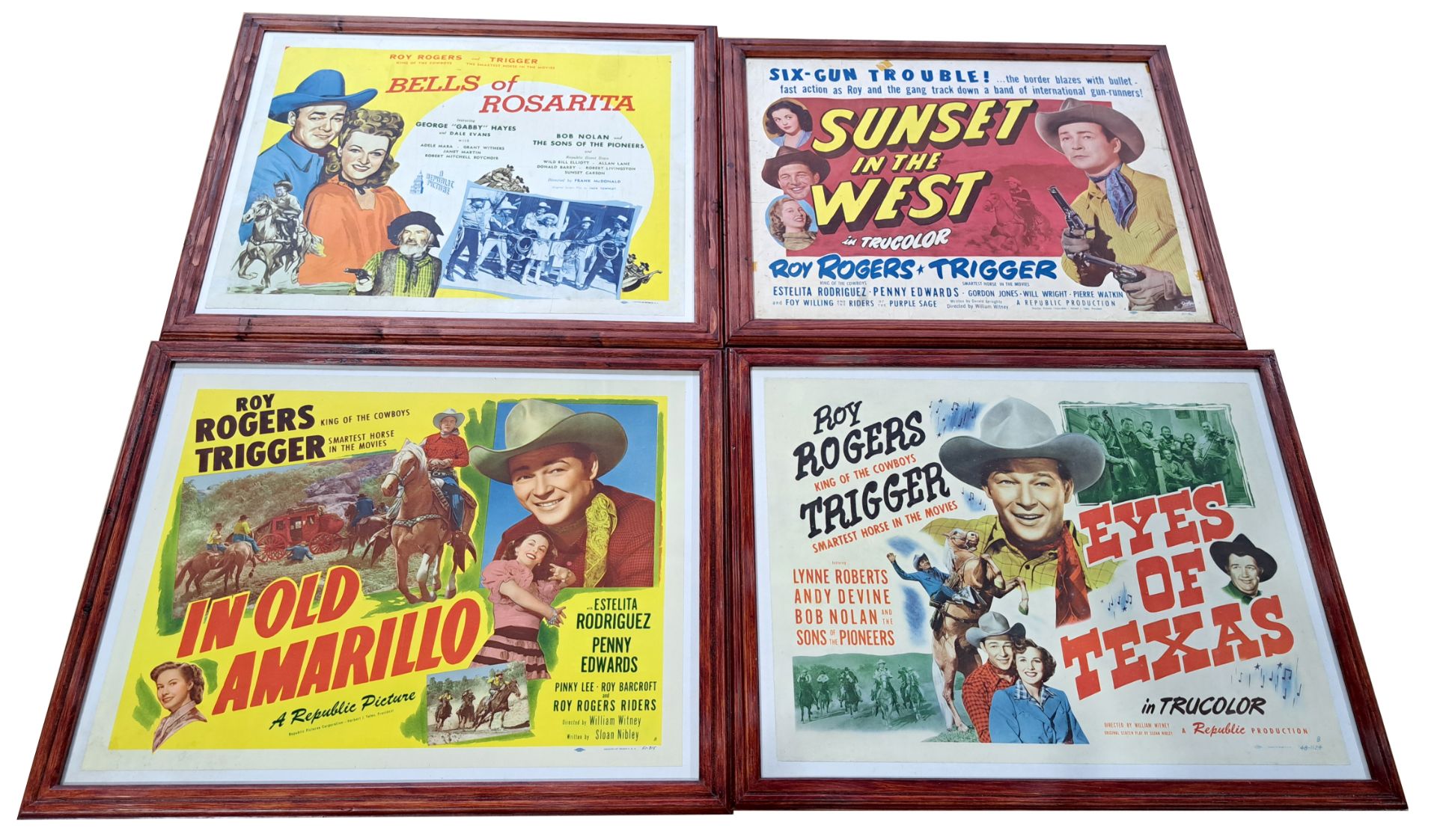Roy Rogers, Rex Allen, John Wayne & other framed movie posters and pictures - Image 3 of 4