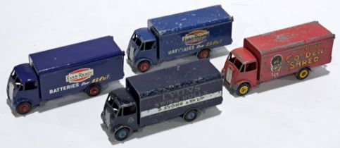 Dinky, an unboxed Guy truck group