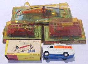 Dinky an Emergency Service group to include 287 Police Accident Unit (Blue Base) and others. Cond...
