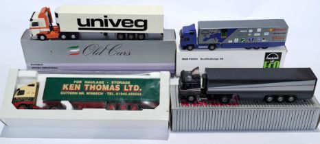 Louis Surber, Conrad & similar, a boxed 1:43 & 1:50 scale truck & trailer group