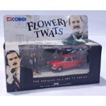 Corgi 00802 "Fawlty Towers" Austin 1300 Estate - red with "Basil Fawlty" figure in rare "Flowery ...