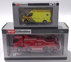 WSI Collectibles, a mixed duo to include Ambulance and Recovery Truck. Conditions generally appea...