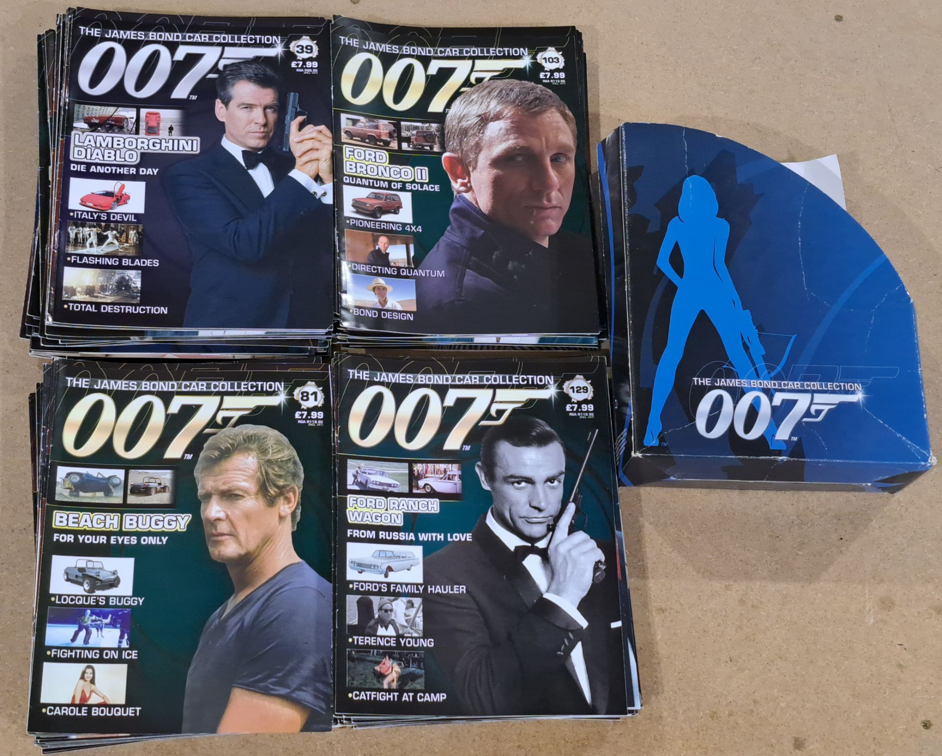 James Bond 007, a large group of magazine issue models with magazines. - Image 2 of 8