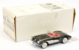 Franklin Mint B11TG76 1/24th scale 1958 Chevrolet Corvette convertible with FM Certificate of Aut...