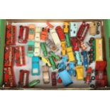 Matchbox unboxed Regular Wheels group to include various commercial vehicles, coaches, Lomas Ambu...