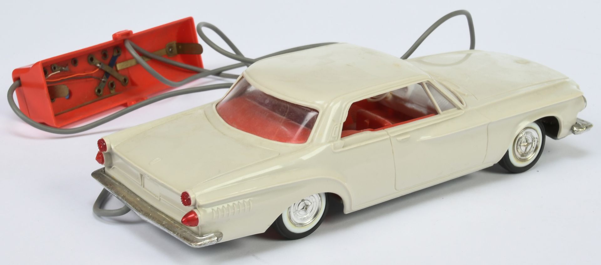 Empire Made - Plymouth Valiant plastic car with remote control cable attached, (battery operated ... - Image 2 of 2