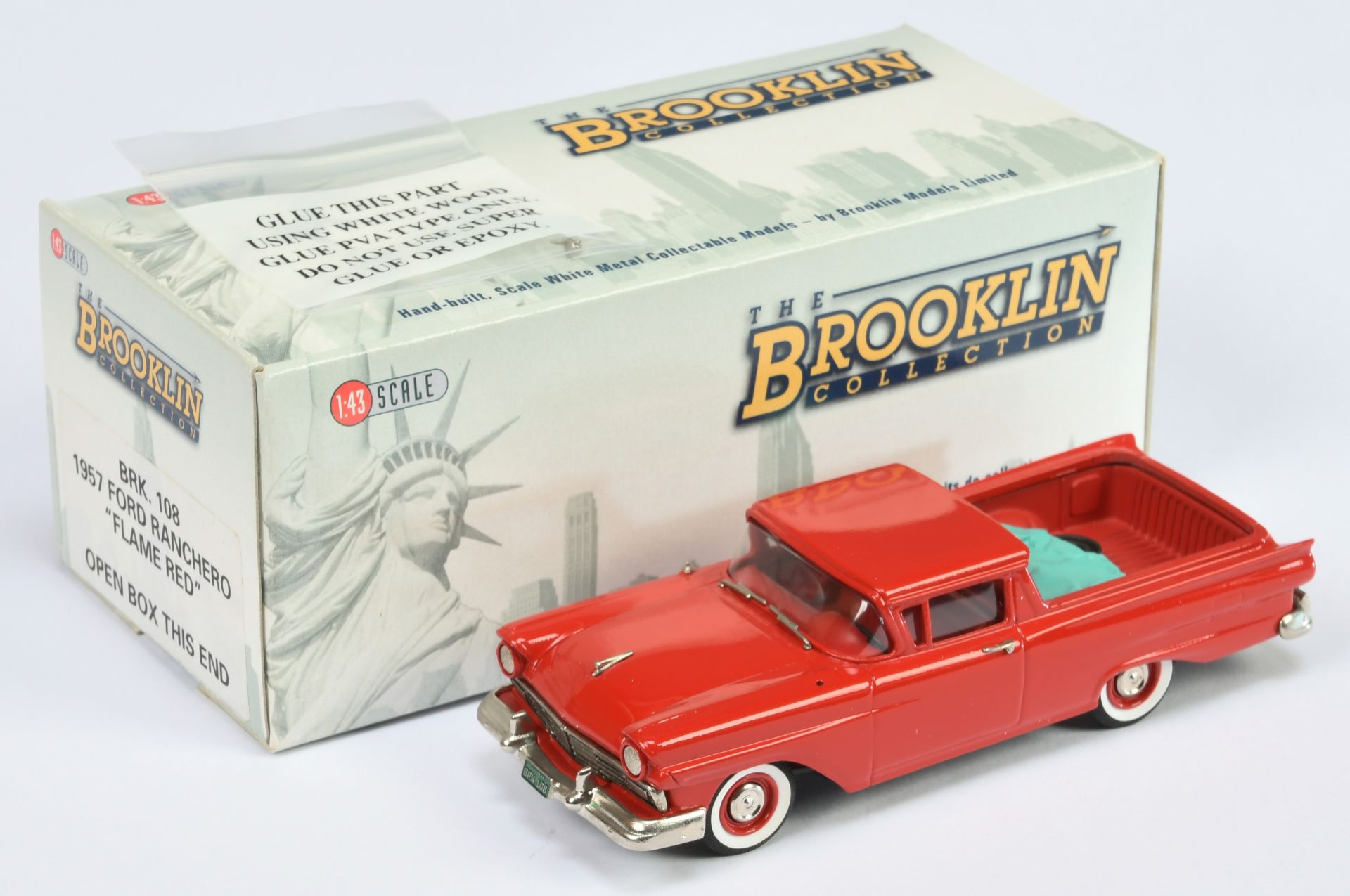 Brooklin BRK 108 1957 Ford Ranchero Flame red