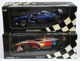 Minichamps 1/18 scale pair (1) 180990096 Williams F1 1st Edition Promotional Showcar 1999 - R. Sc...