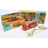 Corgi Pair (1)64 Working Conveyor on Forward Control Jeep - finished in red, grey, yellow, rubber...