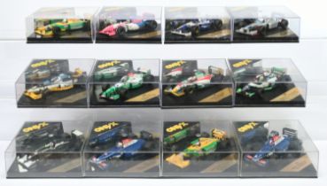 Onyx (1/43rd scale) group of Formula 1 Racing Cars to include 176D Benetton Ford - Michael Schuma...