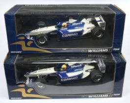 Minichamps 1/18 scale pair (1) 180020095 Williams BMW Laucnch Car 2002 - R. Schumacher (2) 180020...