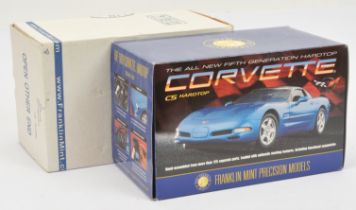 Franklin Mint B11ZD51 1/24th scale 1999 Corvette with FM Certificate of Authenticity - Near Mint ...