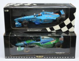 Minichamps 1/18th scale pair (1) 180000082 Benetton F1 - A. Wurz (2) 510941815 B B193B Testcar 19...