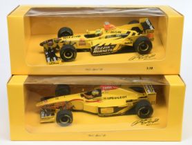 Minichamps 1/18 scale Ralph Schumacher pair (1) 514981810 Jordan 8 - R. Schumacher (2) 514971881 ...