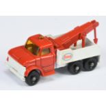 Matchbox Regular Wheels 71c Ford Heavy Wreck Truck "Esso" - red cab, jib and plastic hook, white ...