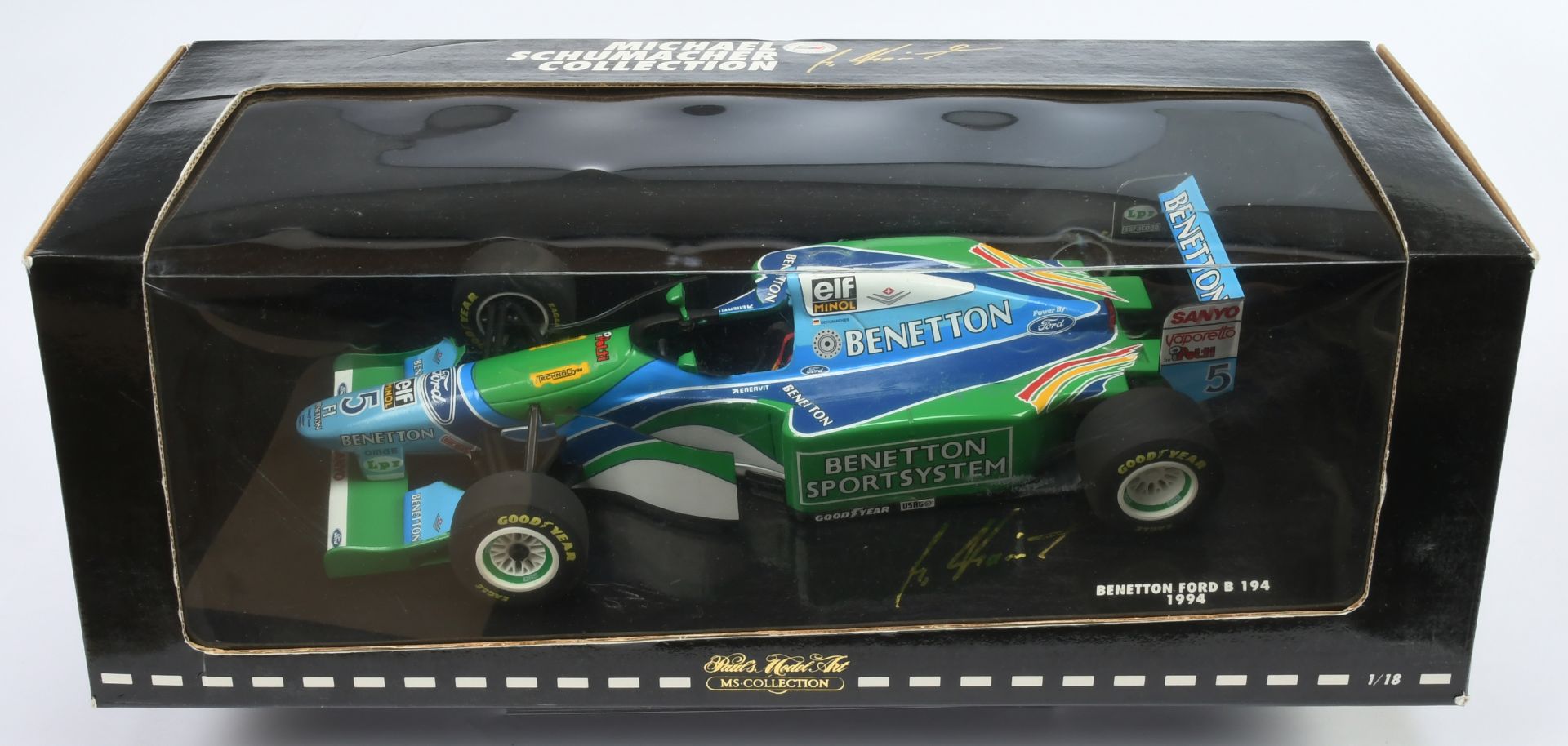 Minichamps 1/18th scale 510 941805 Benetton Ford B194 GP M. Schumacher - Near Mint to Mint in Goo...