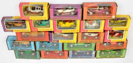 Matchbox Models of Yesteryear group of Late 1960's to Early 1970's issue cars including Y2 1914 P...