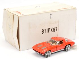 Franklin Mint B11PX67 1/24th scale 1963 Corvette Stingray with FM Certificate of Authenticity - N...