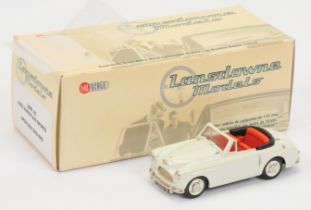 Lansdowne Models LDM22 1952 Austin A40 Sports - White, Red interior, Black tonneau.