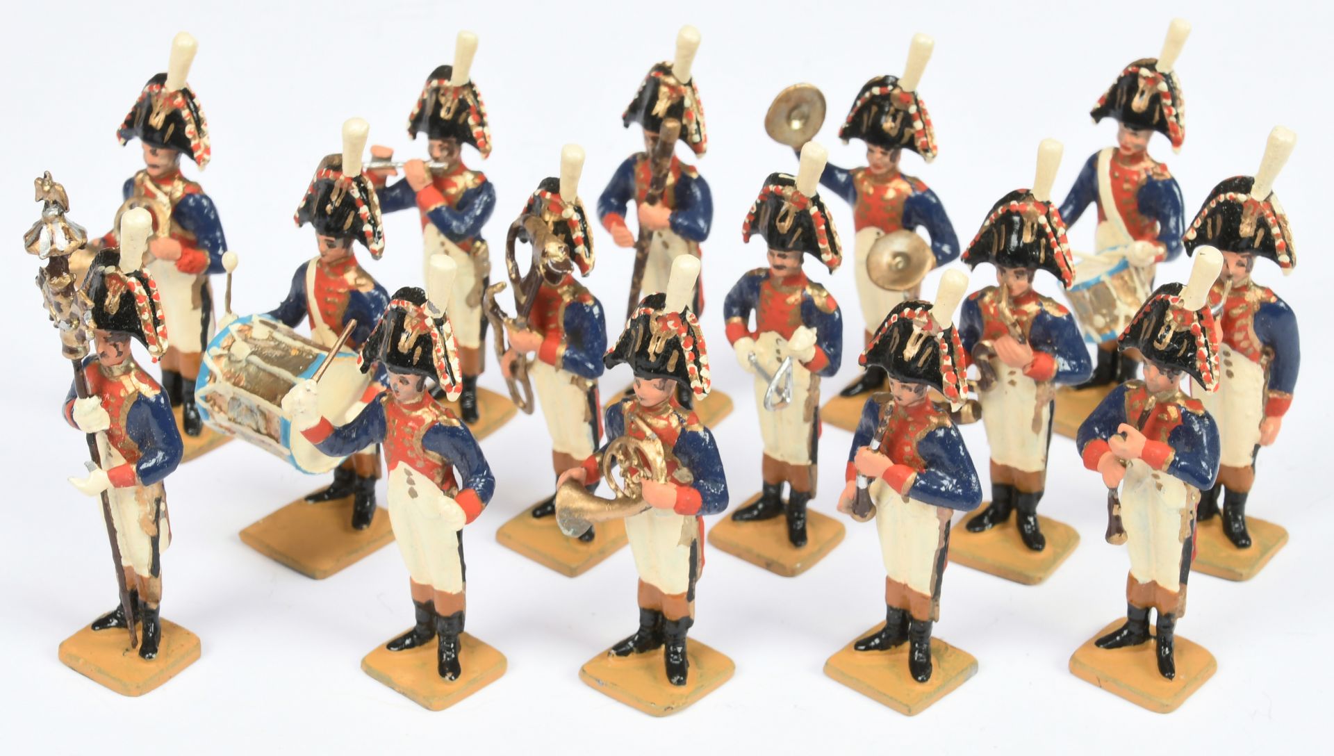 Britain/Similar Napoleonic Marching Band Figures x15 