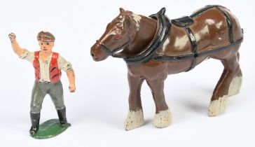 Benson - Shire Horse and Handler