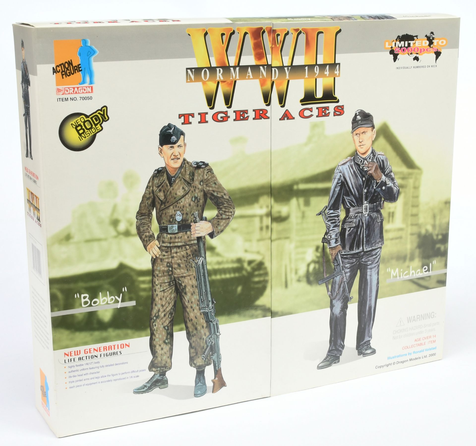 Dragon Action Figure WWII Normandy 1944 Tiger Aces "Bobby" & "Michael" 12 Inch Figures