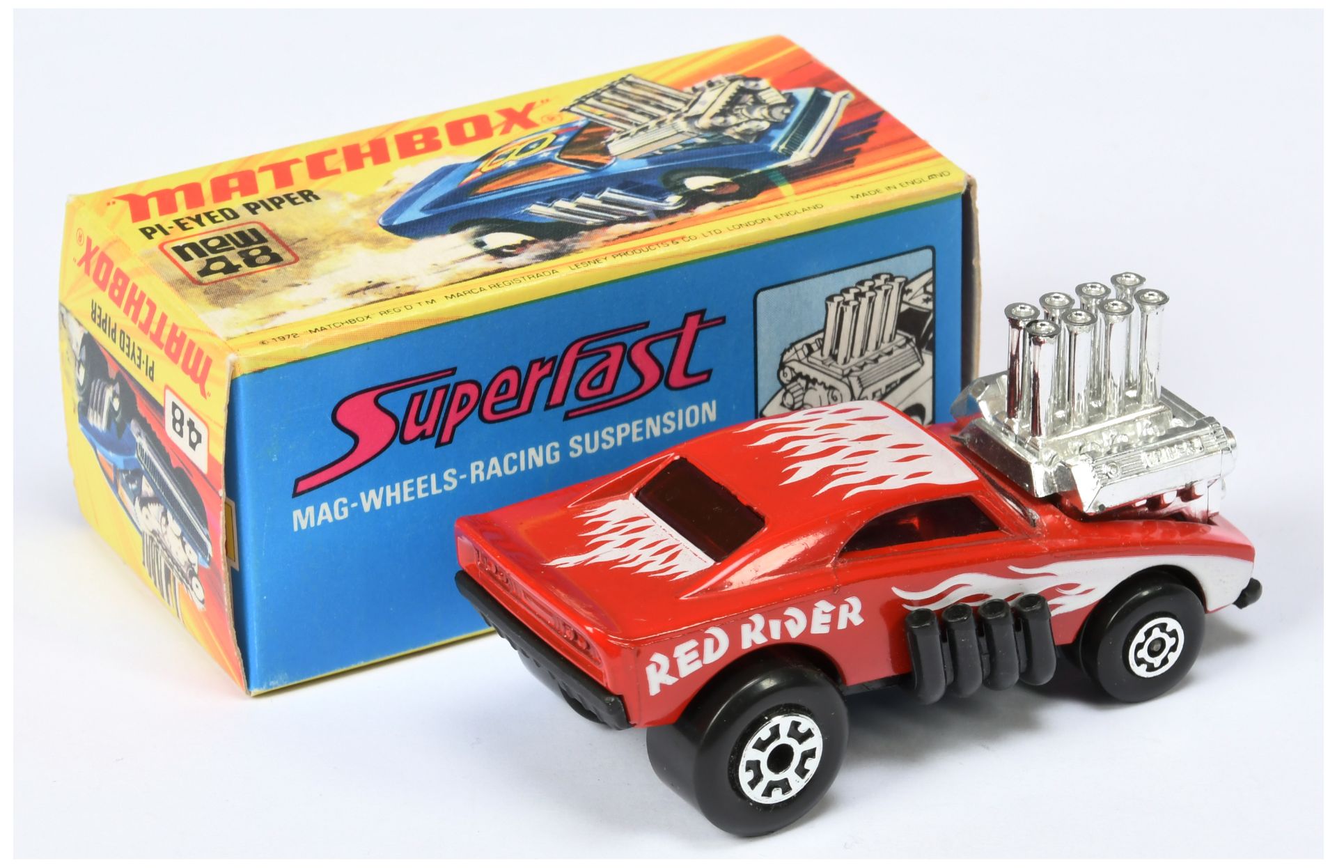 Matchbox Superfast 48d Red Rider Dragster  - Image 2 of 3