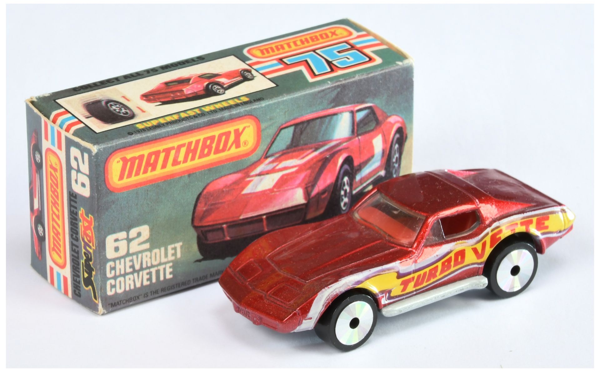 Matchbox Superfast 62d Chevrolet Corvette (Laser Wheels LW-10 model)