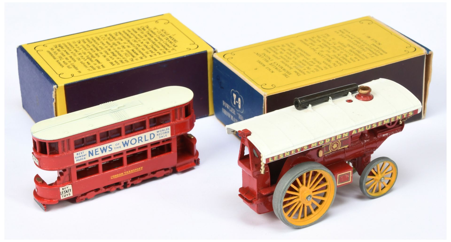 Matchbox Models of Yesteryear Y3 Tramcar & Y9 Showmans Engine - Bild 2 aus 2