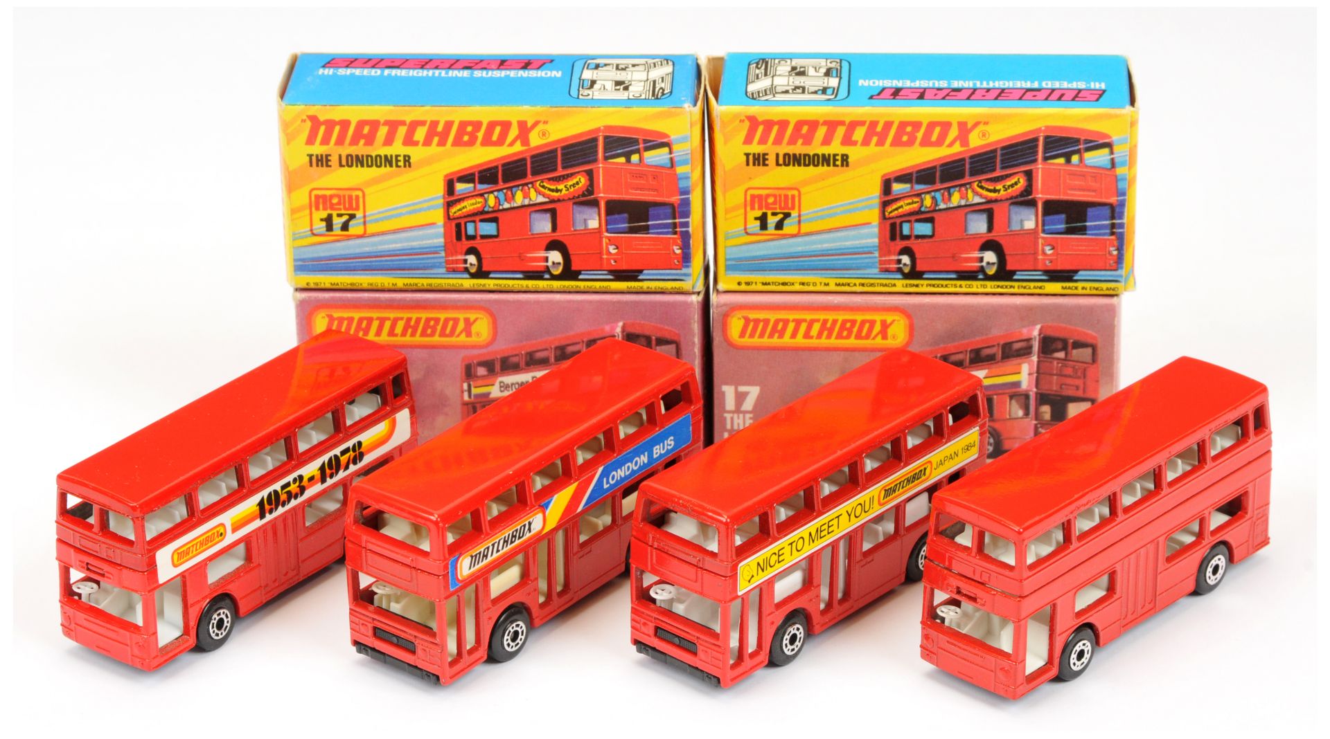 Matchbox Superfast Group of Buses