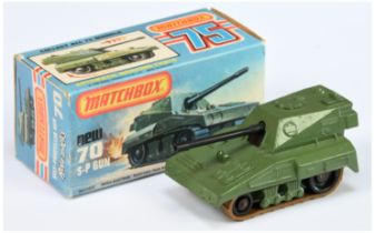 Matchbox Superfast 70c Self Propelled Gun MADE IN BRAZIL ISSUE