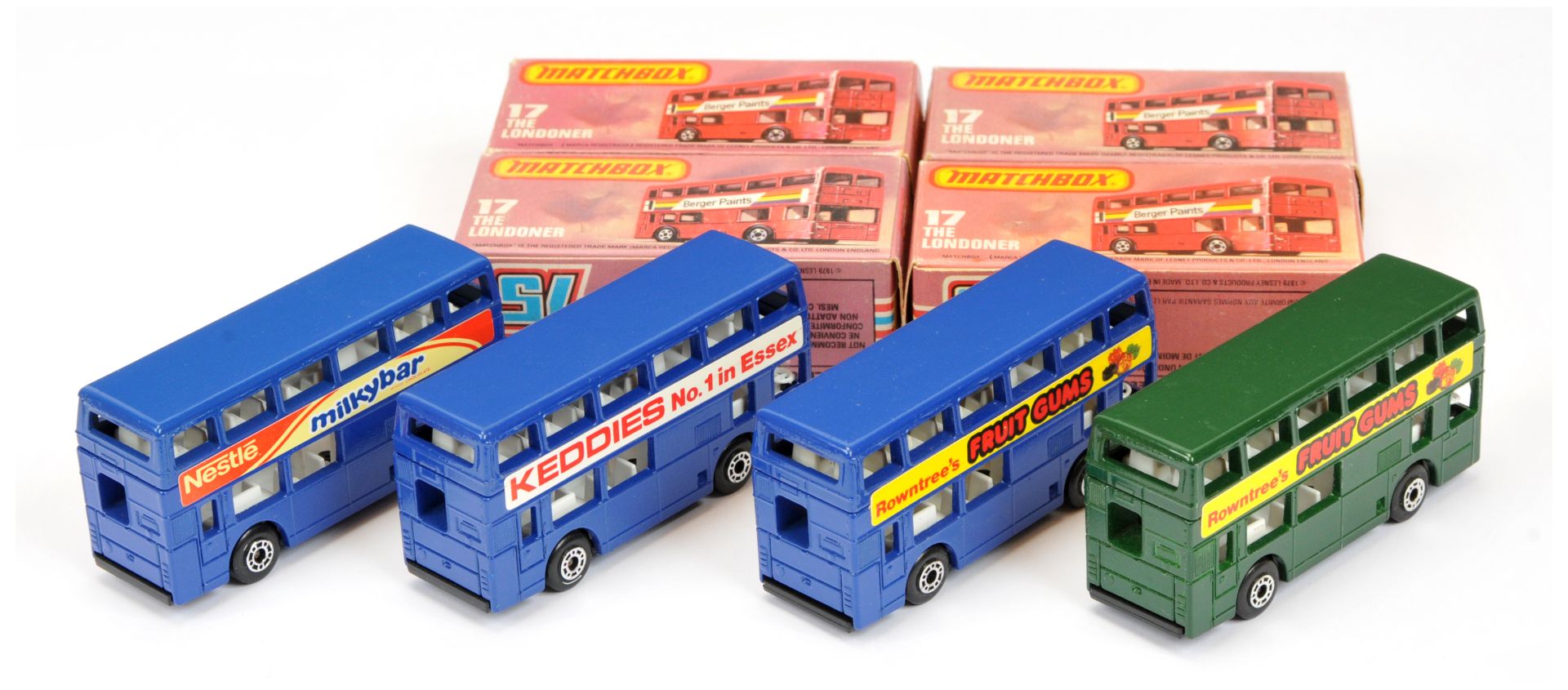 Matchbox Superfast 4 x 17c Leyland Titan Bus - Image 2 of 2