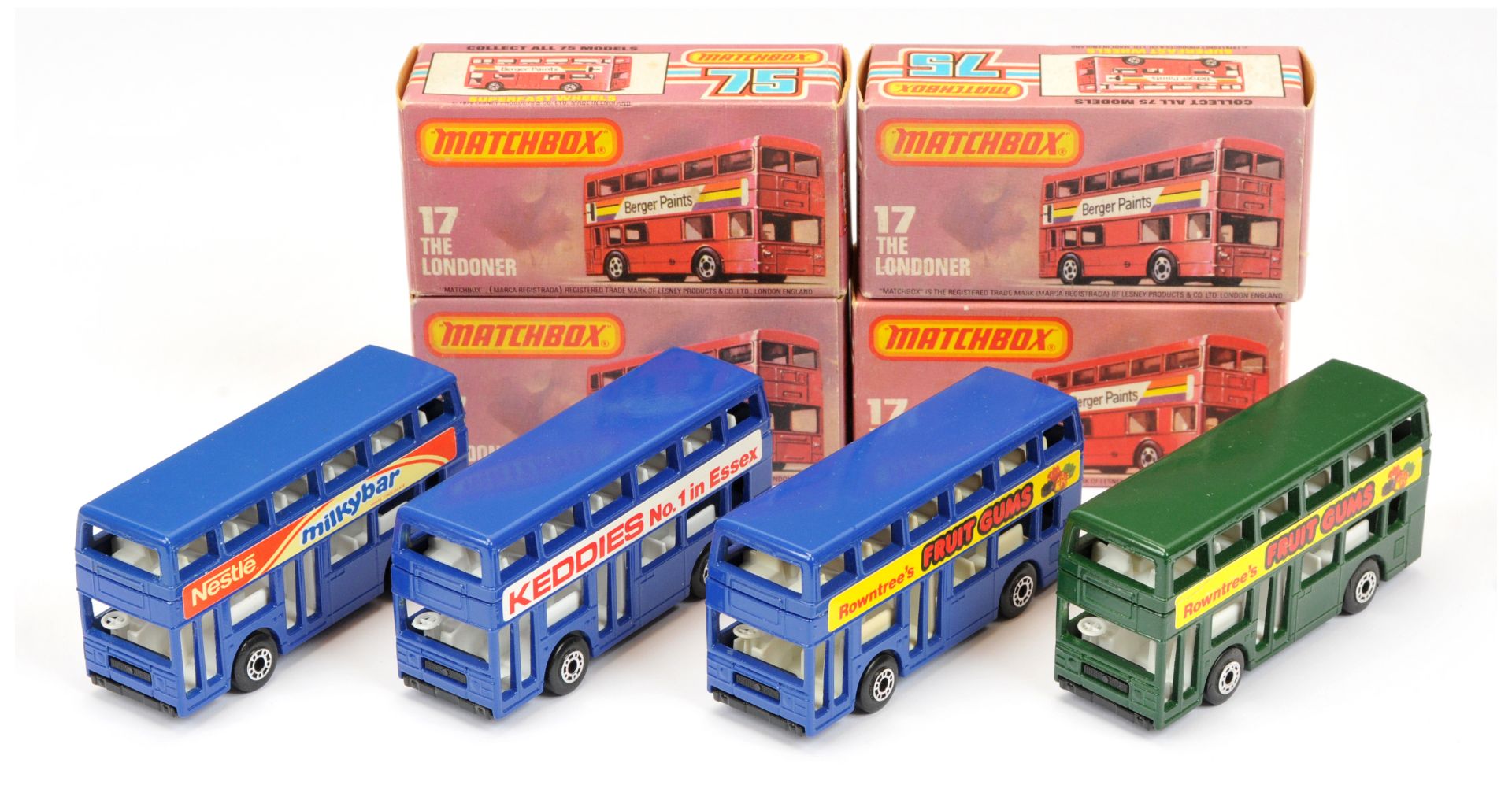 Matchbox Superfast 4 x 17c Leyland Titan Bus