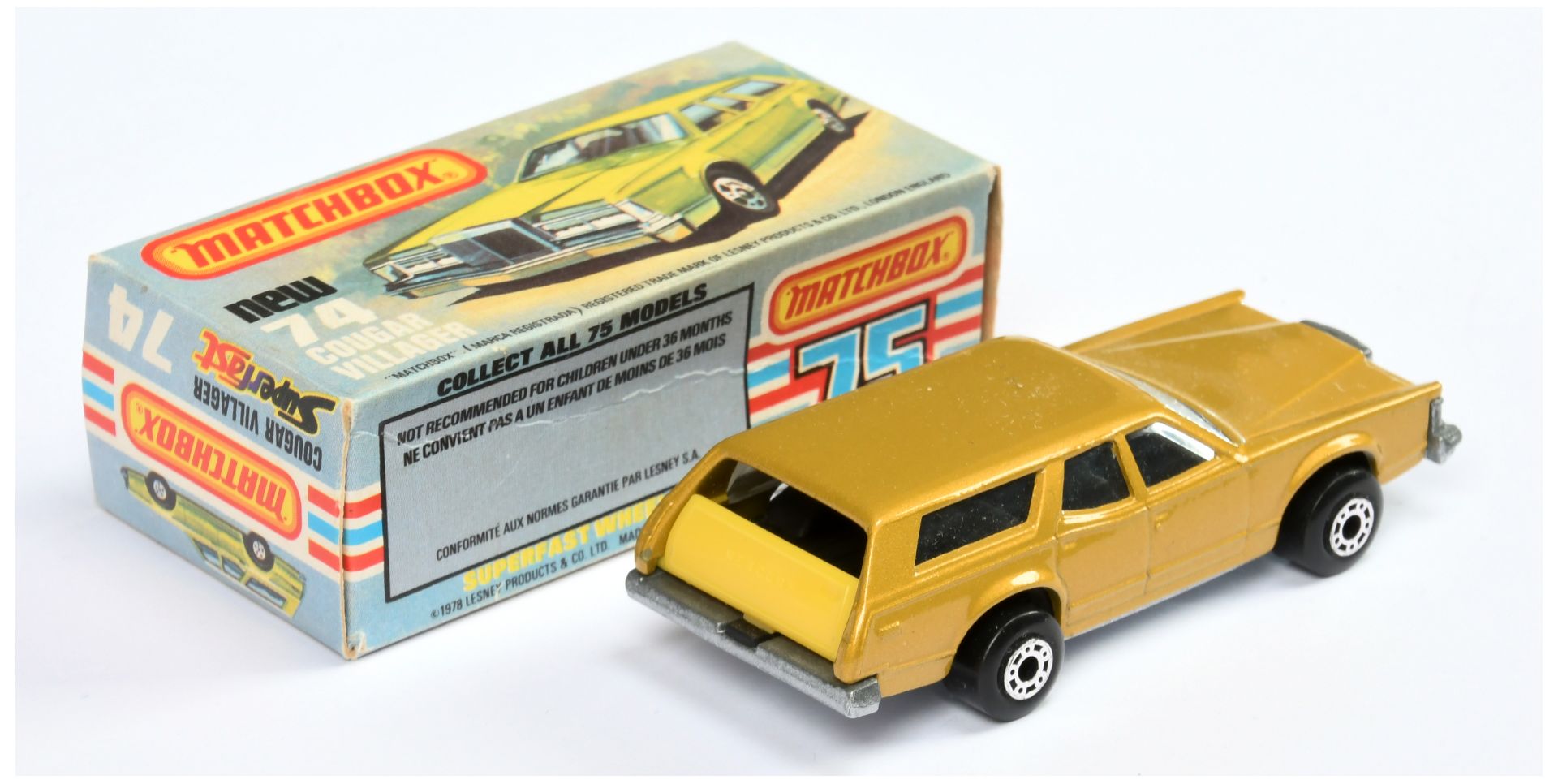 Matchbox Superfast 74c Mercury Cougar Villager MADE IN BULGARIA ISSUE - Image 2 of 3