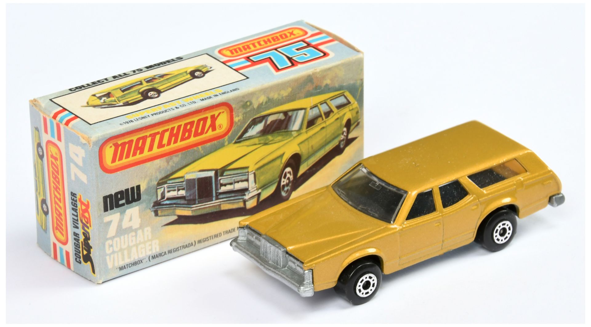 Matchbox Superfast 74c Mercury Cougar Villager MADE IN BULGARIA ISSUE