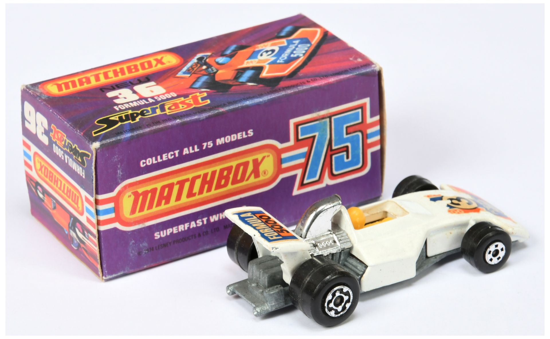 Matchbox Superfast 36c Formula 5000 Racing Car MADE IN BRAZIL ISSUE - Image 2 of 3