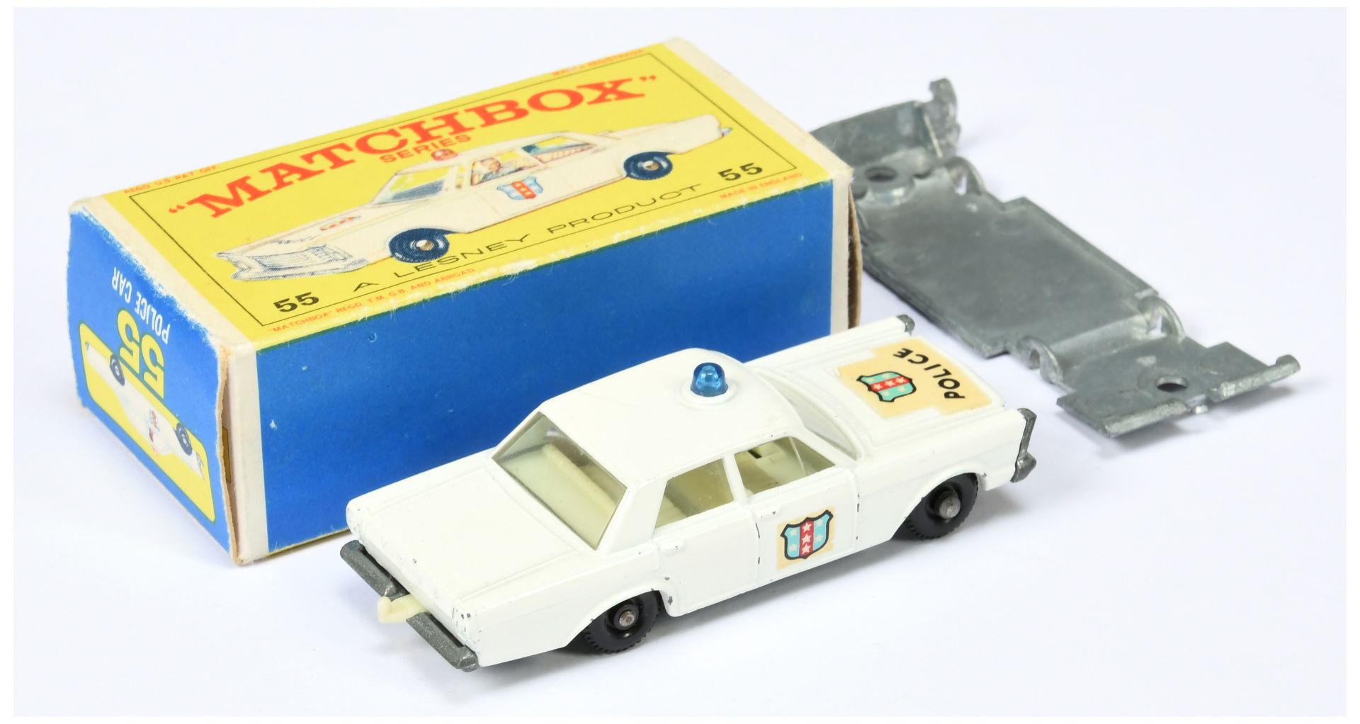 Matchbox Regular Wheels 55c Ford Galaxie Police Car - Image 2 of 3