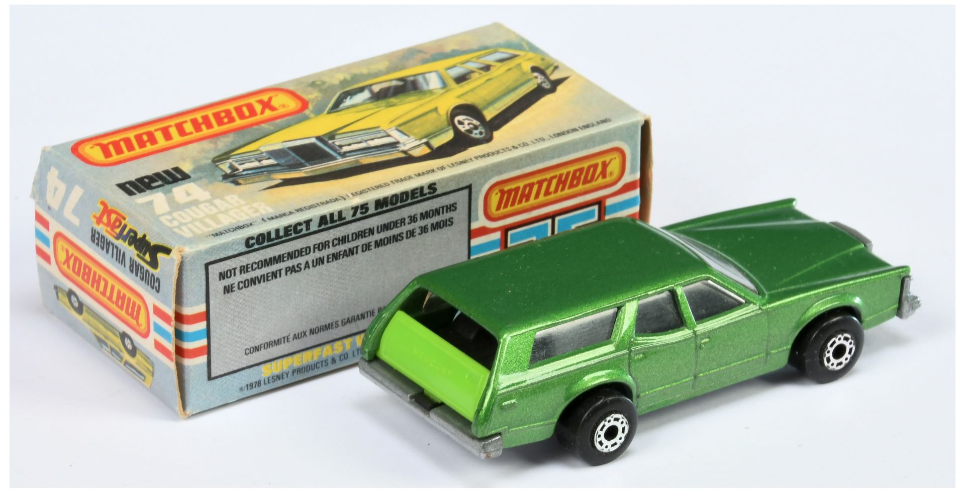 Matchbox Superfast 74c Mercury Cougar Villager MADE IN BULGARIA ISSUE - Image 2 of 3