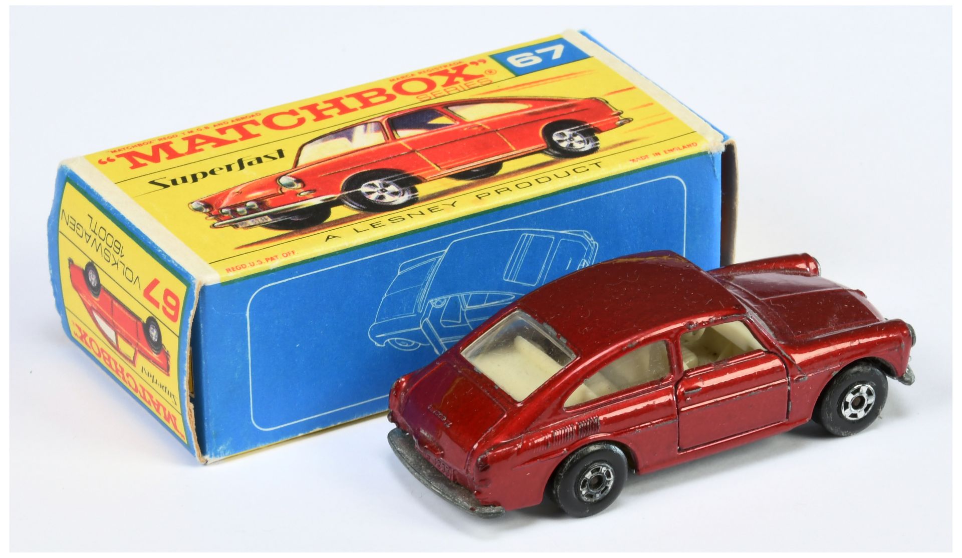 Matchbox Superfast 67a VW 1600TL MADE IN BRAZIL ISSUE - Image 2 of 3