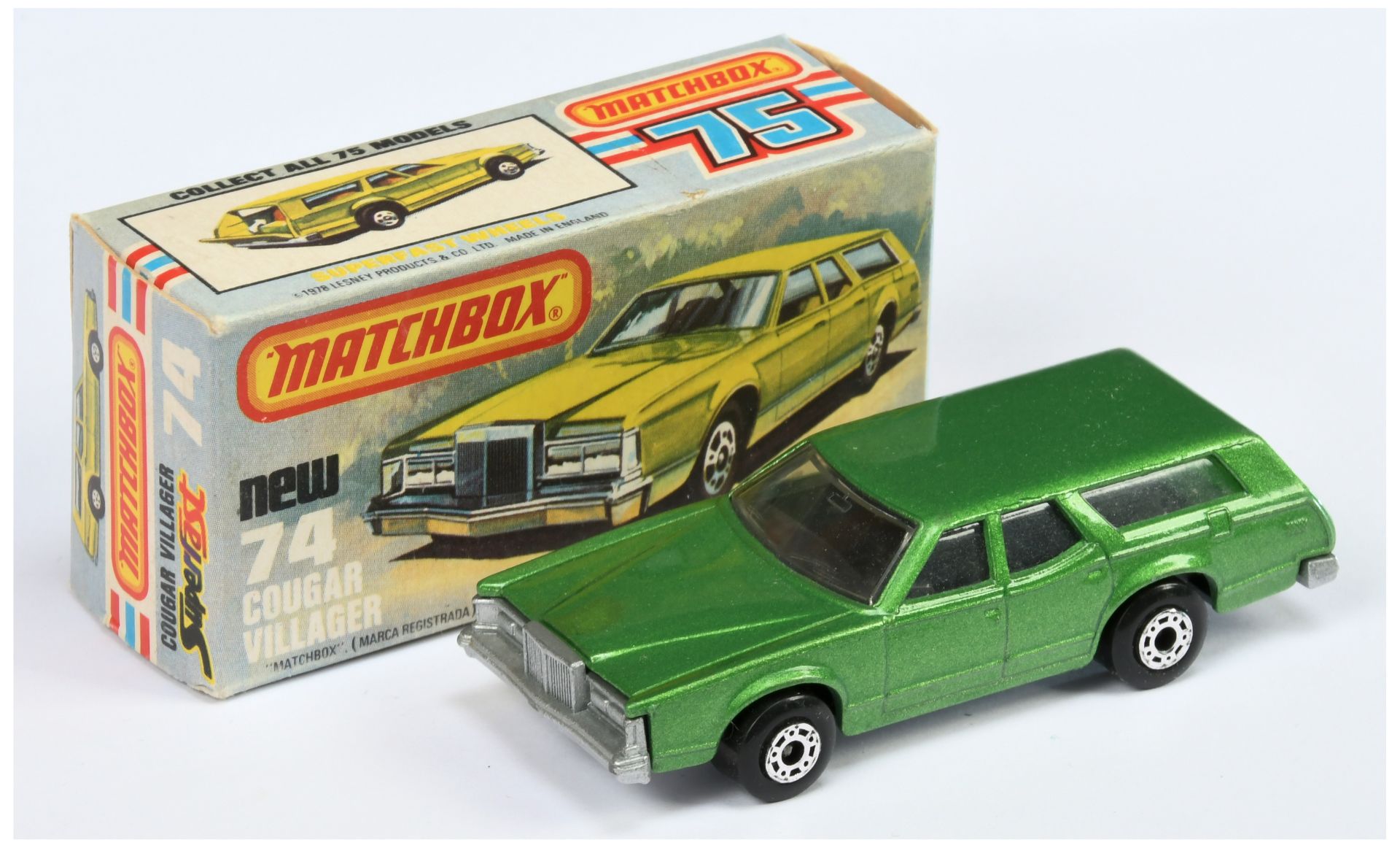 Matchbox Superfast 74c Mercury Cougar Villager MADE IN BULGARIA ISSUE