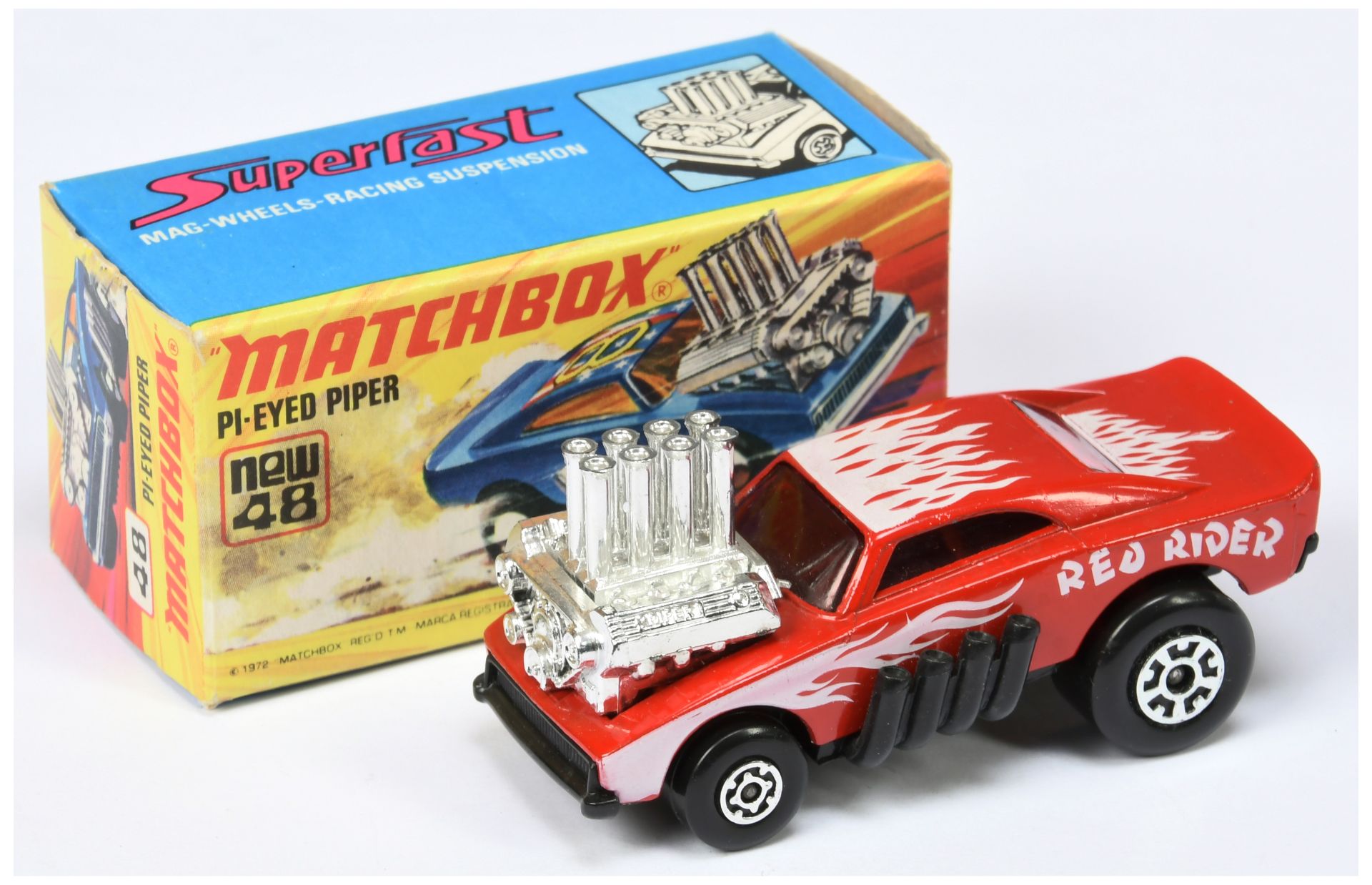 Matchbox Superfast 48d Red Rider Dragster 