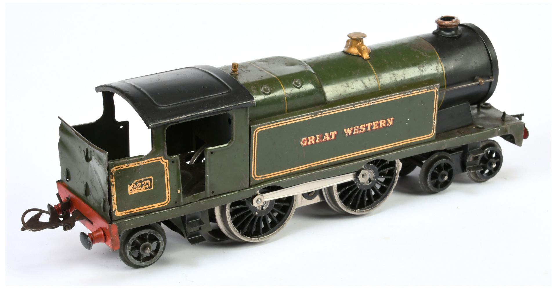 Hornby 0 Gauge E2/6 Special 4-4-2 GWR Green 2221 Tank Loco - Image 2 of 2