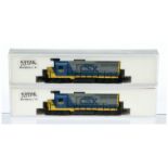 Atlas N Gauge pair of American Outline Diesel Locomotives comprising of 