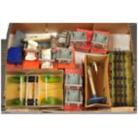 Hornby O Gauge group of trackside accessories. 