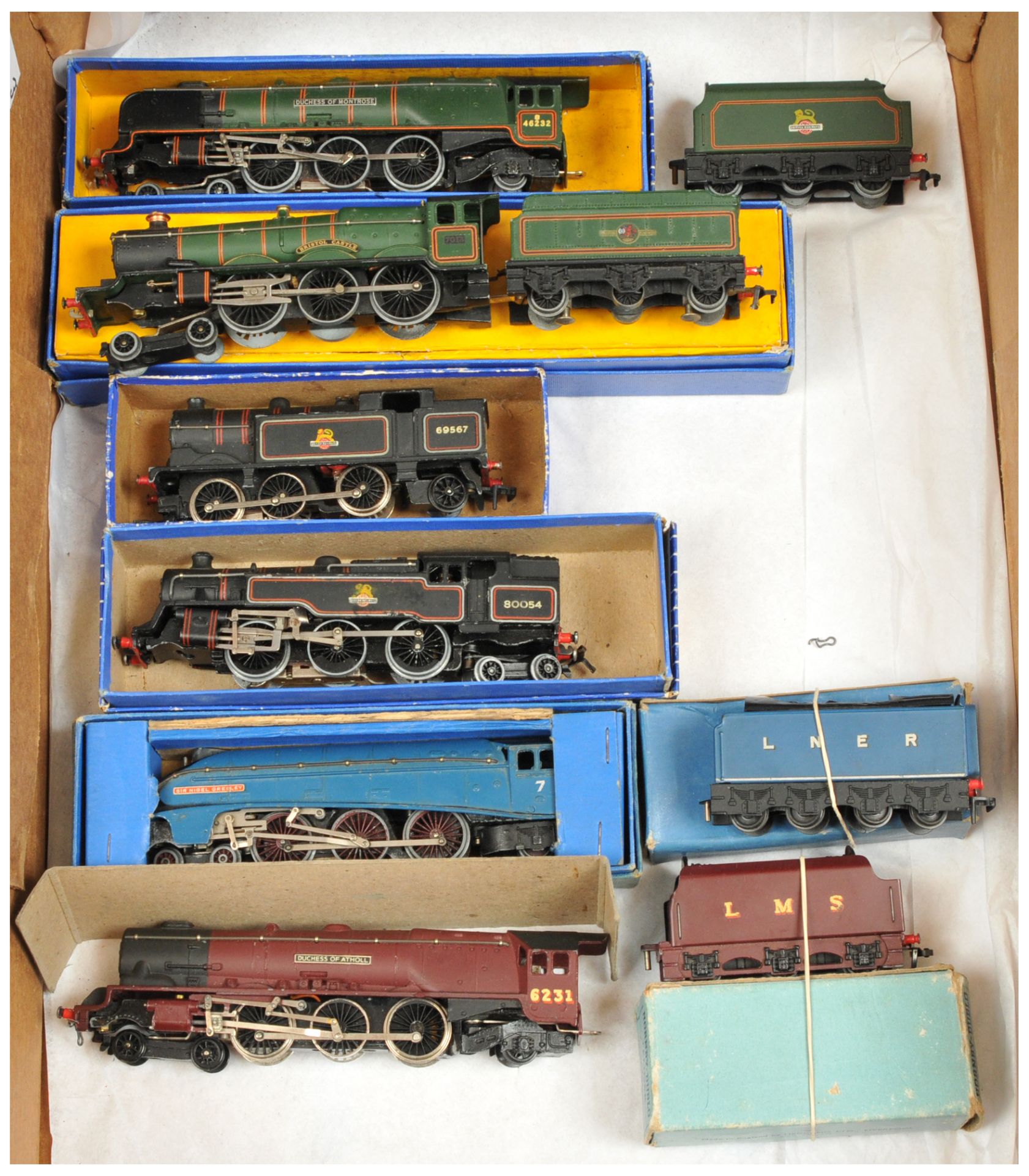 Hornby Dublo a boxed and part boxed group of 2&3-rail Steam Locomotives to include