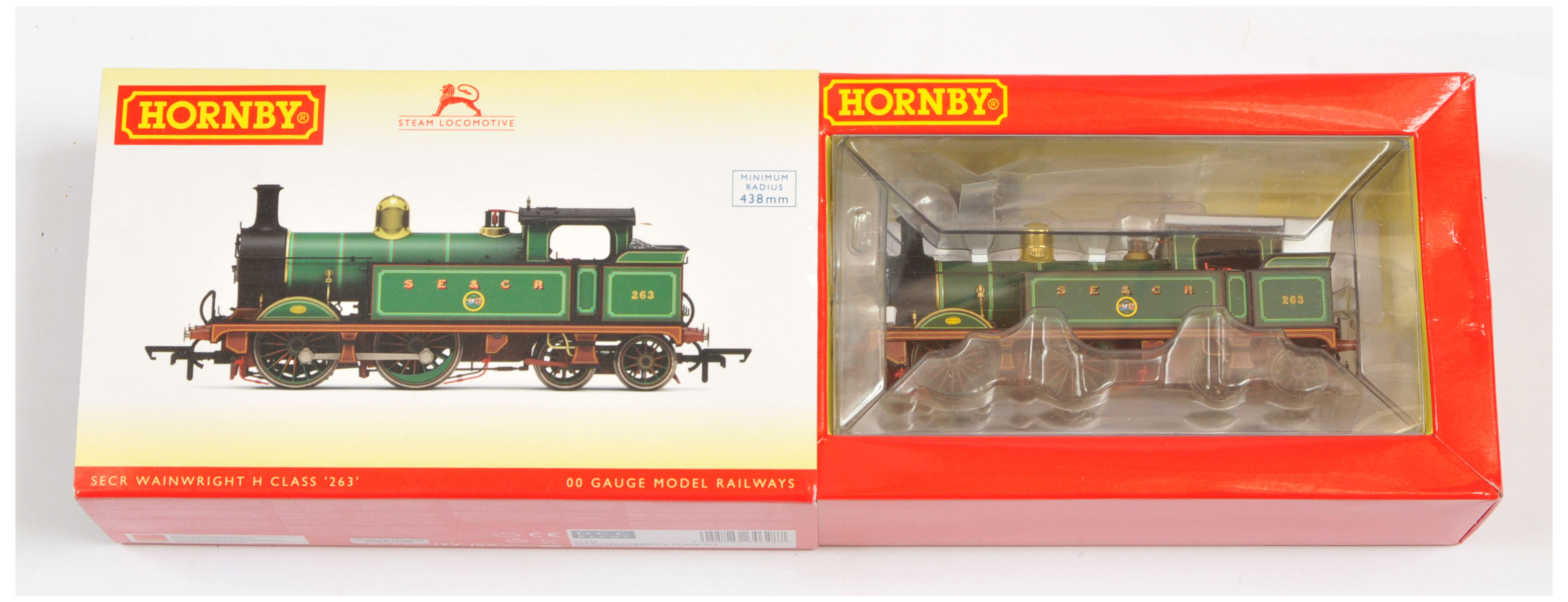 Hornby (China) R3648 0-2-2 SECR Wainwright H Class Steam Locomotive No.263, this is a club specia...