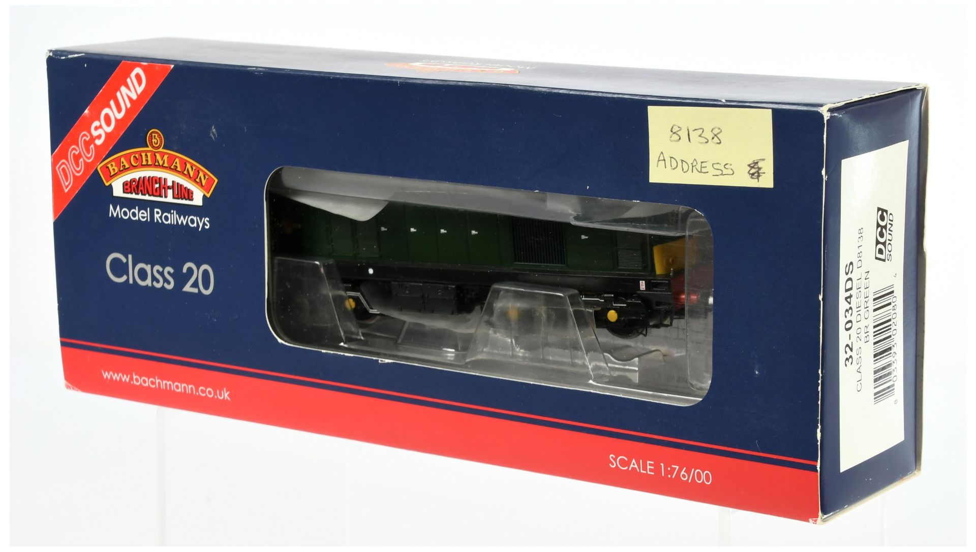 Bachmann 32-043DS BR Class 20 Diesel Locomotive "D8138" with DCC sound 