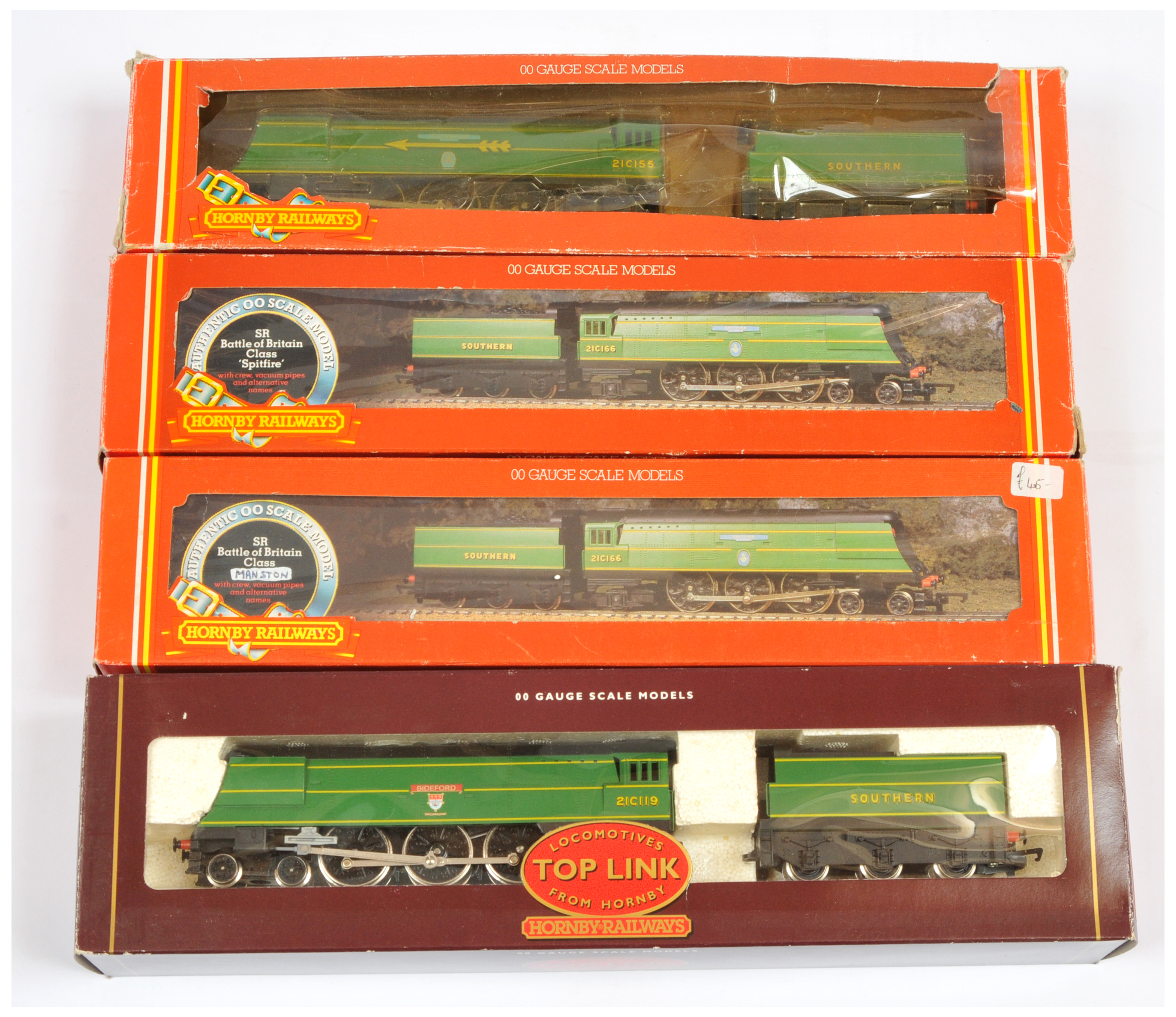 Hornby (GB) a boxed group of Battle Of Britain Locomotives to include