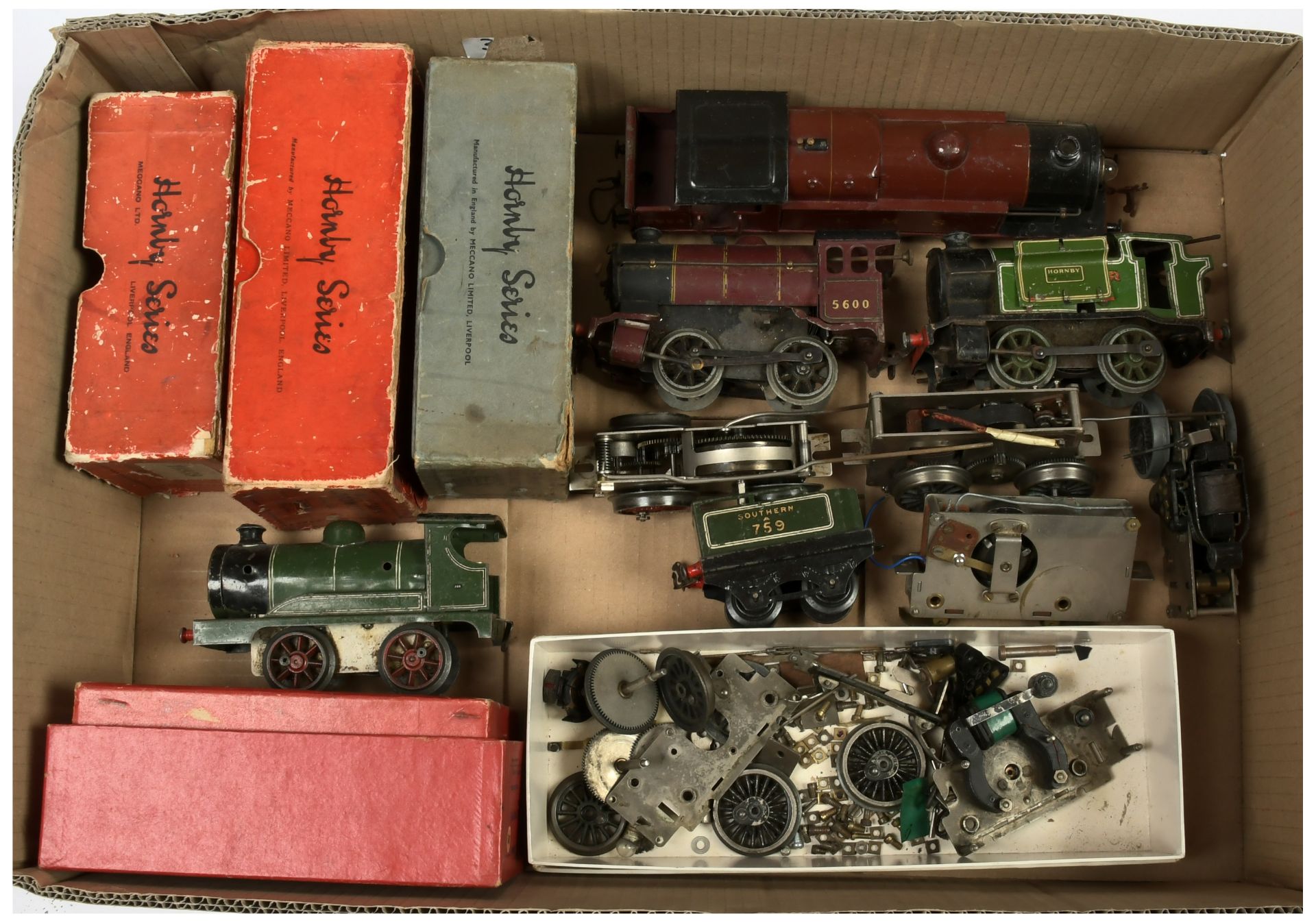 Hornby O Gauge motors, loco's, spare parts. 