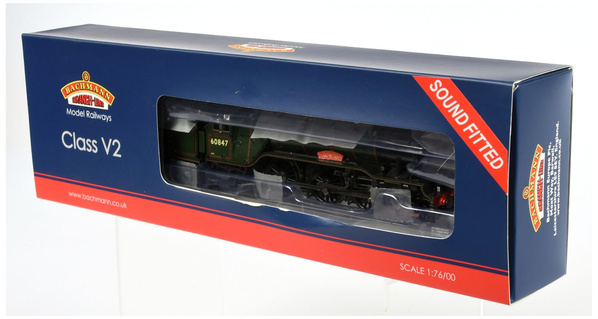 Bachmann 35-202SF 2-6-2 LNER V2 Class Locomotive 60847 "St Peter's School" with sound fitted